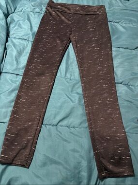 Shosho - Heathered Black Active Leggings w/ Fleece lining - XL
